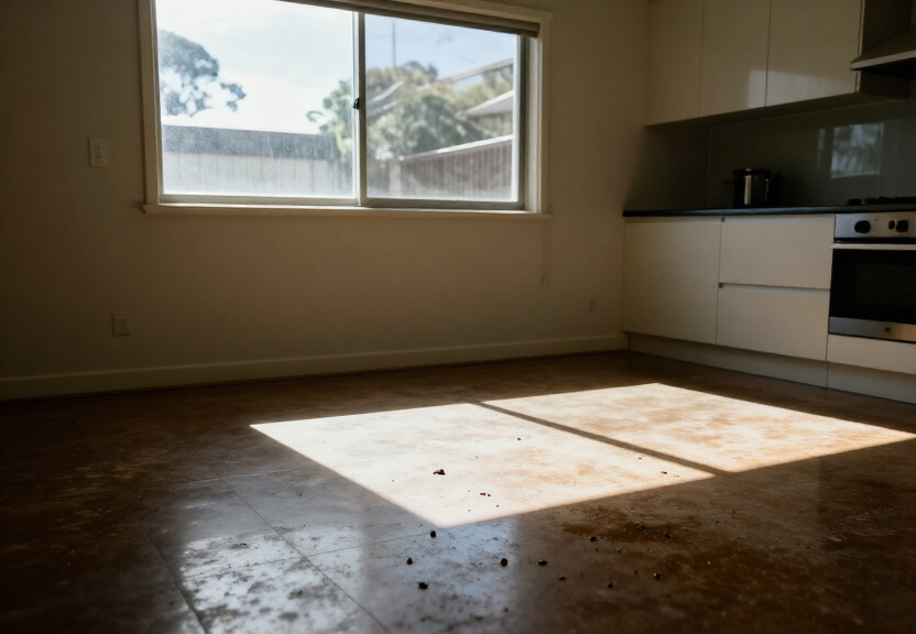 Rodent infestation in a Crows Nest apartment kitchen